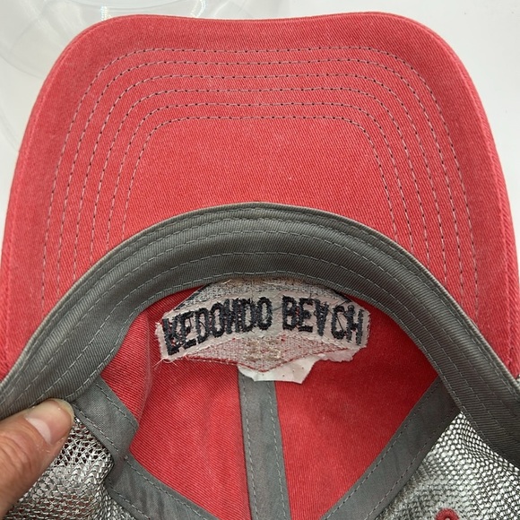 Redondo Beach Salmon/Pink and Gray snap back trucker hat - Picture 11 of 11